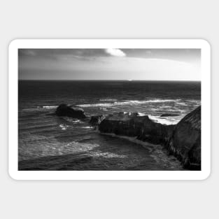 Whitby Coastline and cliffs Sticker